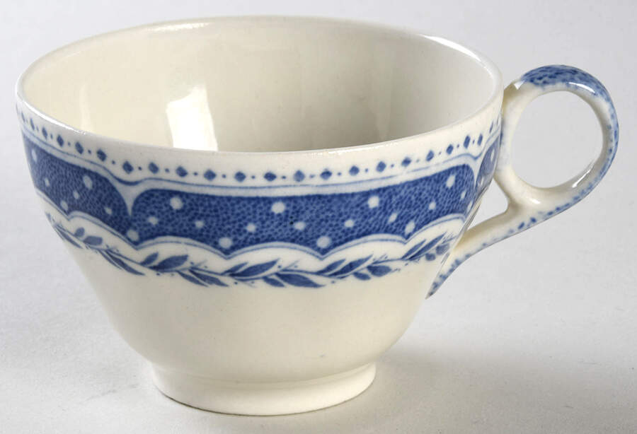 Avon Blue (Earthenware) Flat Cup by Grindley-1