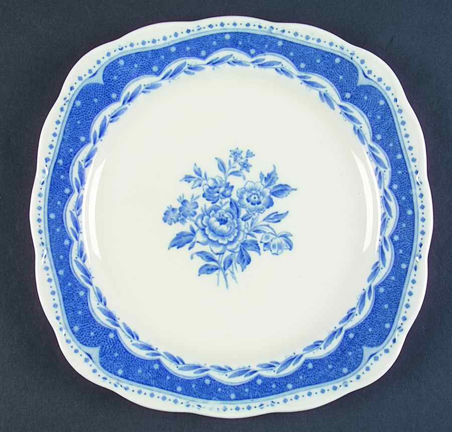 Avon Blue (Earthenware) Square Salad Plate by Grindley-1