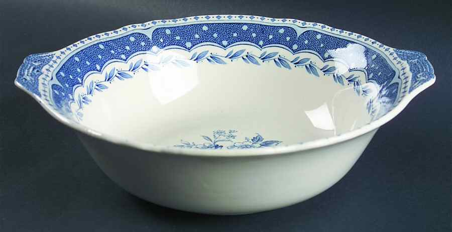 Avon Blue (Earthenware) 10" Round Vegetable Bowl by Grindley-1