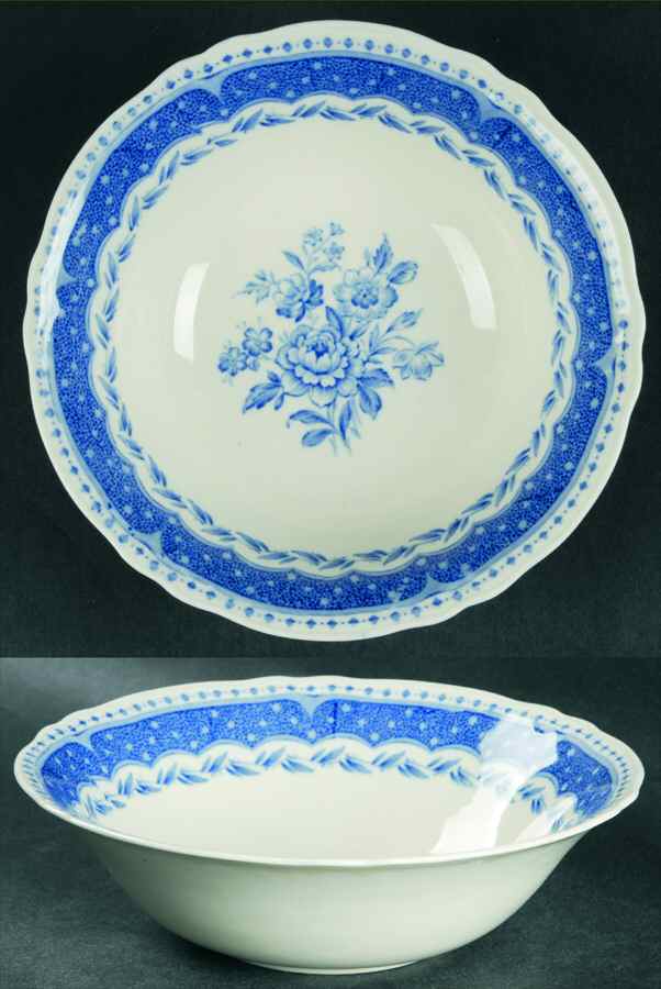 Avon Blue (Earthenware) Coupe Cereal Bowl by Grindley-1