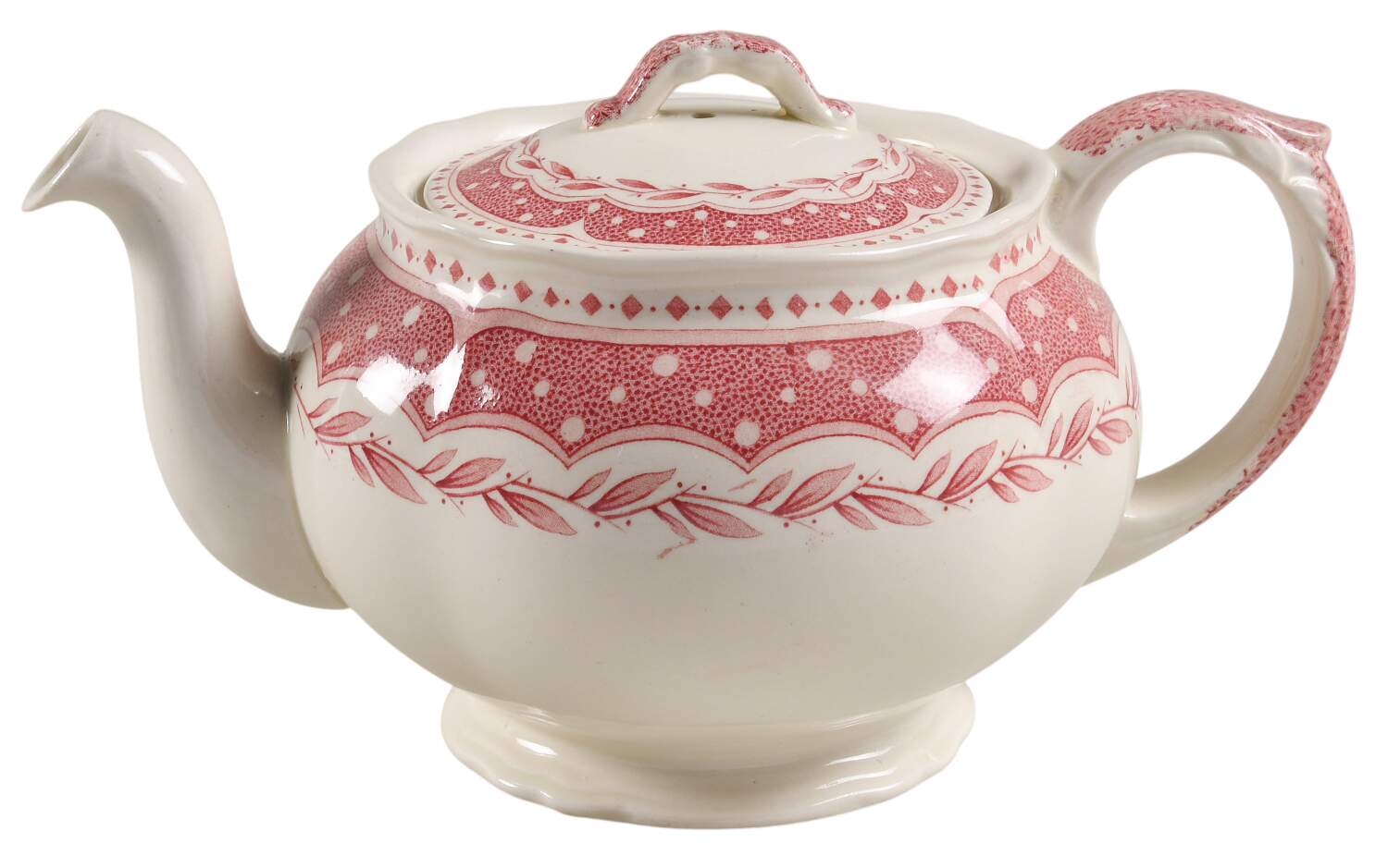 Avon Pink (Earthenware) Teapot & Lid by Grindley-1