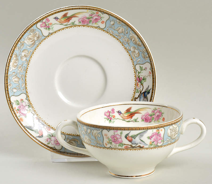 Baroda Bouillon Cup & Saucer by Grindley-1