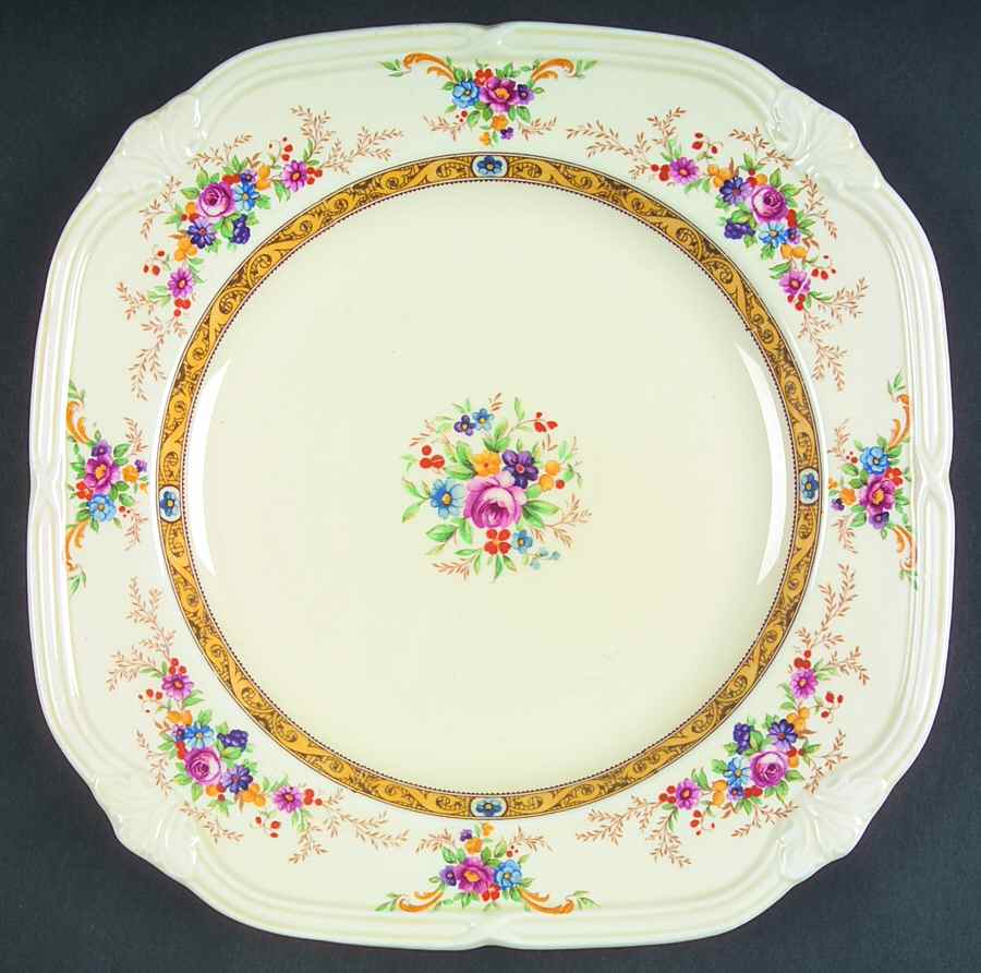The Beatrice Square Luncheon Plate by Grindley-1