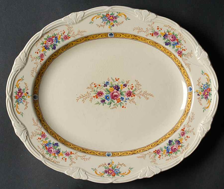 The Beatrice 10" Oval Serving Platter by Grindley-1