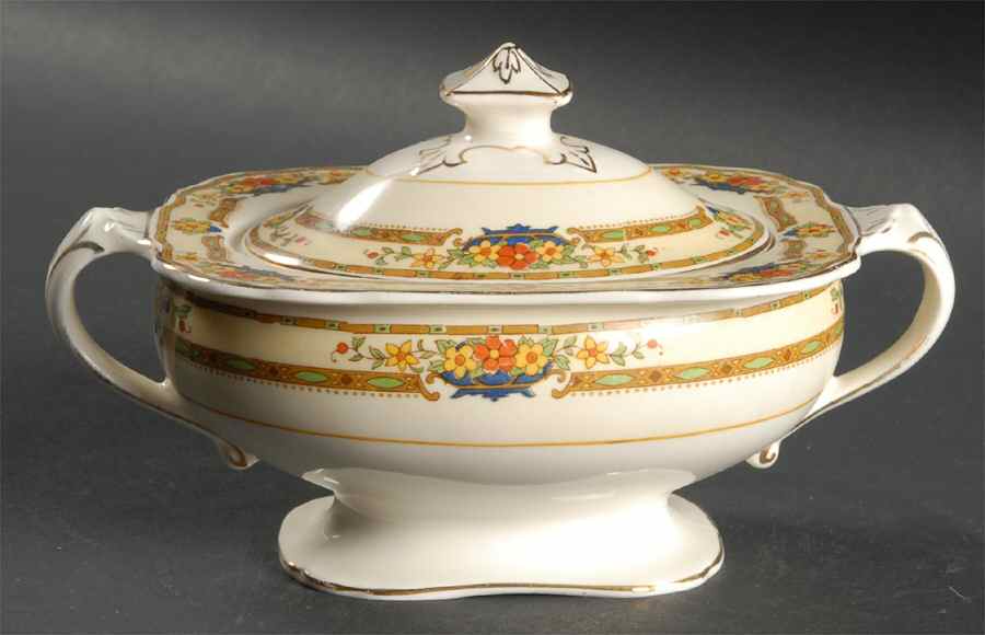 The Berwyn Sugar Bowl & Lid by Grindley-1