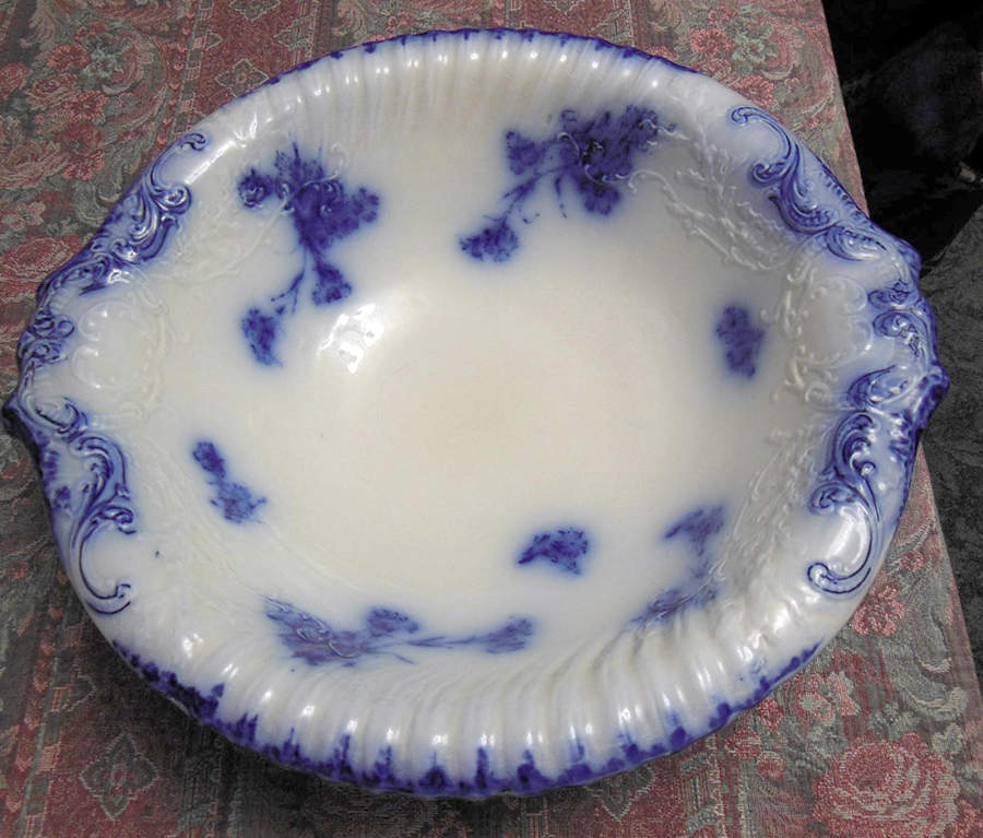 Campion (Flow Blue) Bowl for Large Pitcher & Bowl Set by Grindley-1