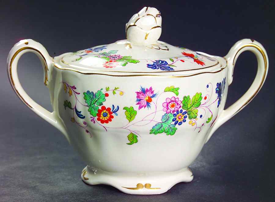 Cambria Sugar Bowl & Lid by Grindley-1
