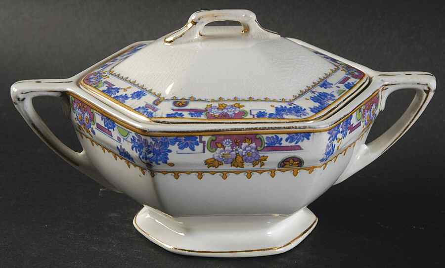 The Carlton Sugar Bowl & Lid by Grindley-1