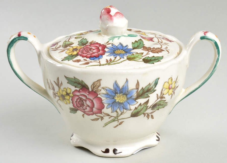 Celia Sugar Bowl & Lid by Grindley-1