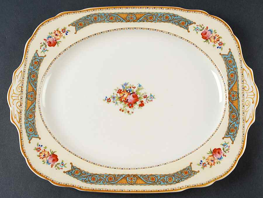 The Charmian 12" Oval Serving Platter by Grindley-1