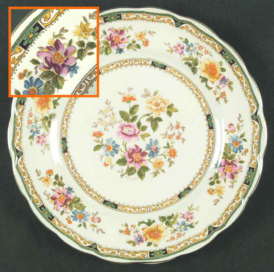 Chelsea Bouquet Dinner Plate by Grindley-1