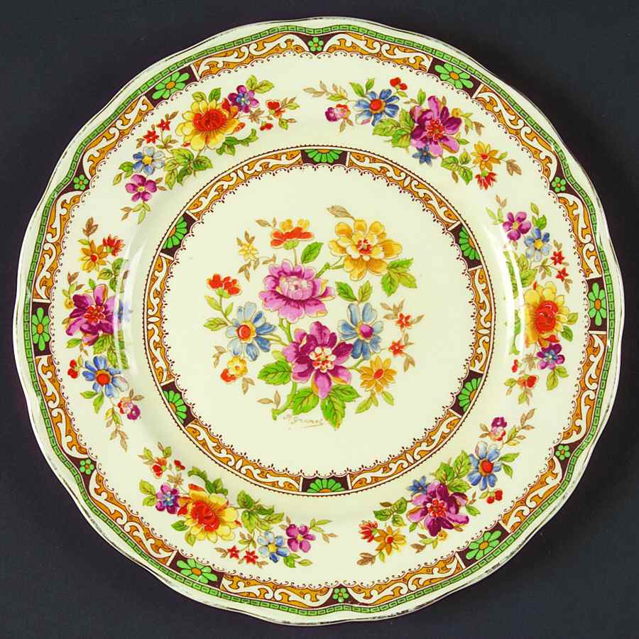 Chelsea Bouquet Salad Plate by Grindley-1