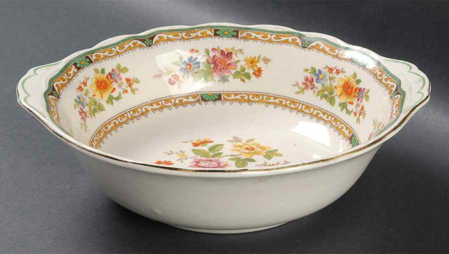 Chelsea Bouquet 9" Round Vegetable Bowl by Grindley-1