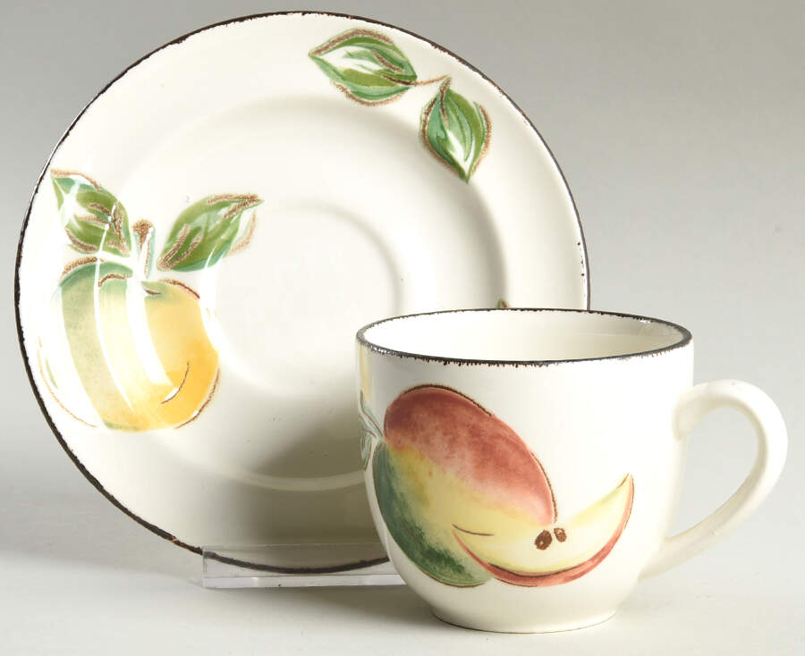 Covent Garden Flat Cup & Saucer Set by Grindley-1