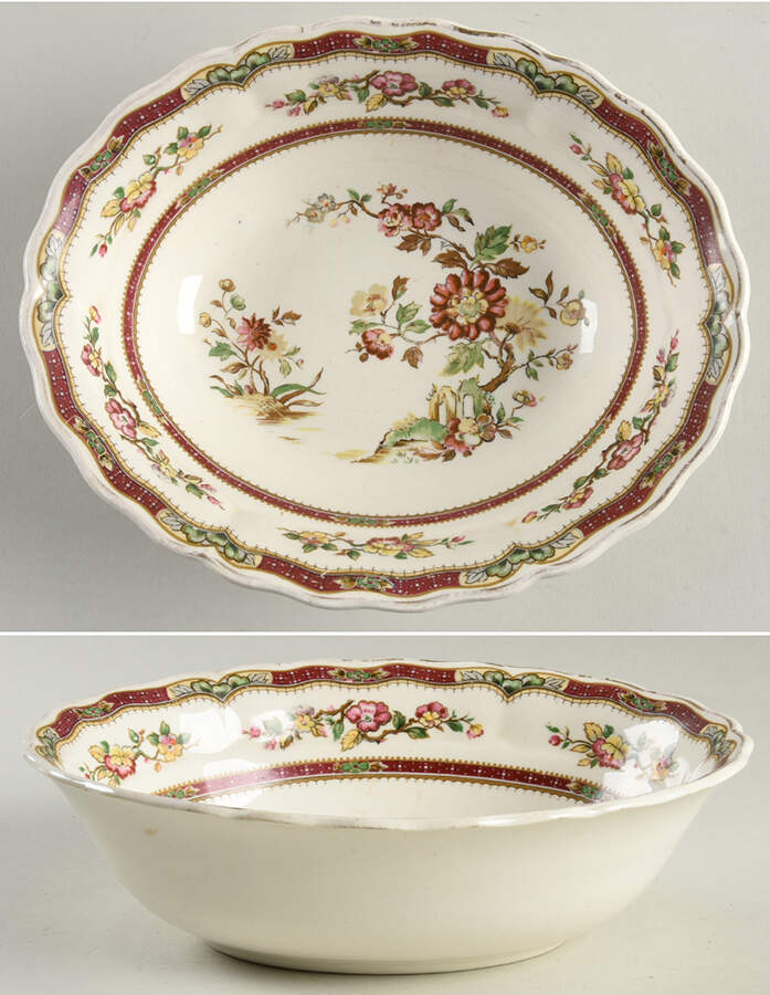 Connaught 8" Oval Vegetable Bowl by Grindley-1