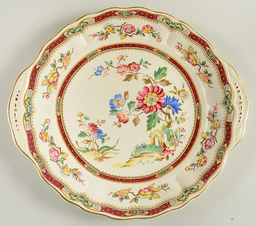 Connaught Handled Cake Plate by Grindley-1
