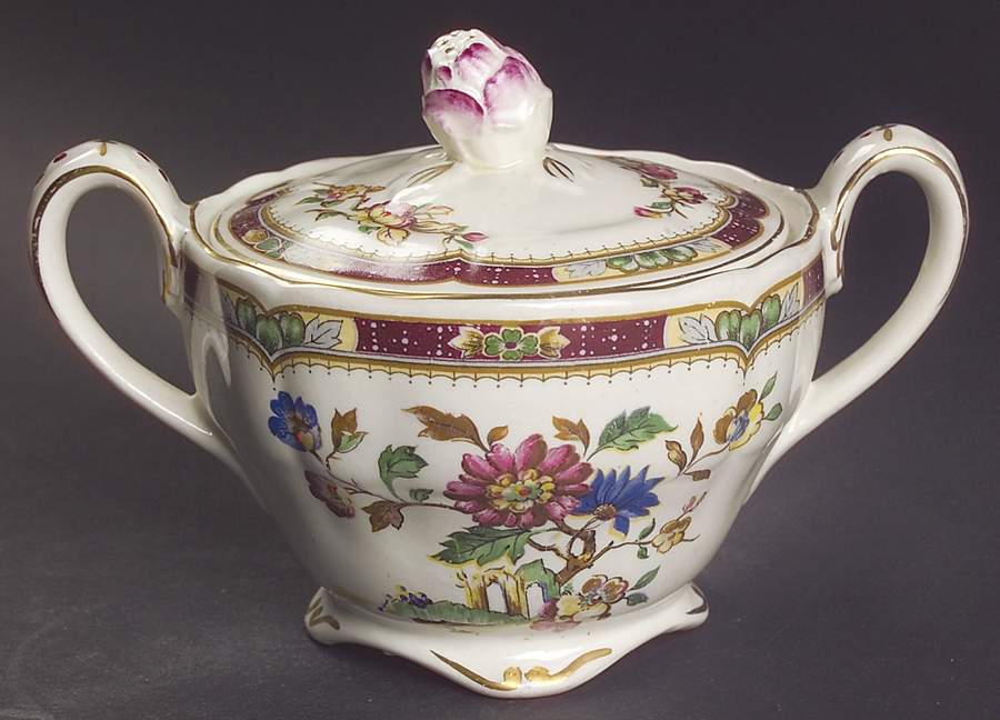 Connaught Sugar Bowl & Lid by Grindley-1