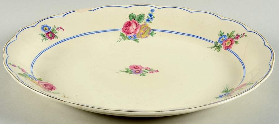 Devonshire Rose 12" Oval Serving Platter by Grindley-1