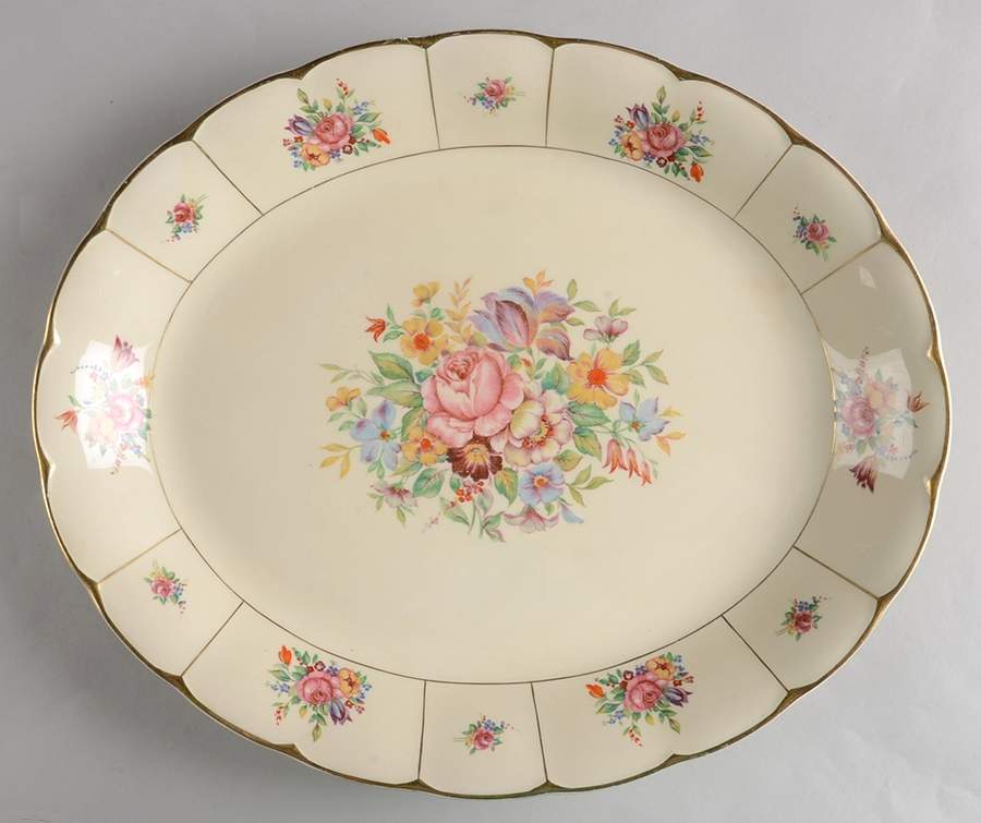 Duchess 14" Oval Serving Platter by Grindley-1