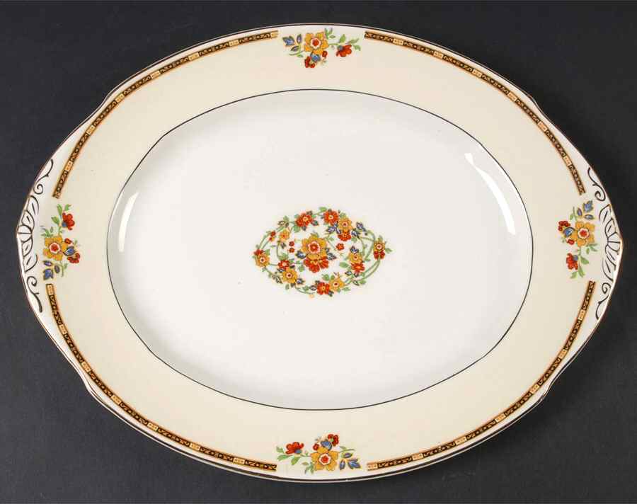 Ellesmere 12" Oval Serving Platter by Grindley-1