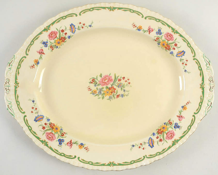 The Elsa 14" Oval Serving Platter by Grindley-1