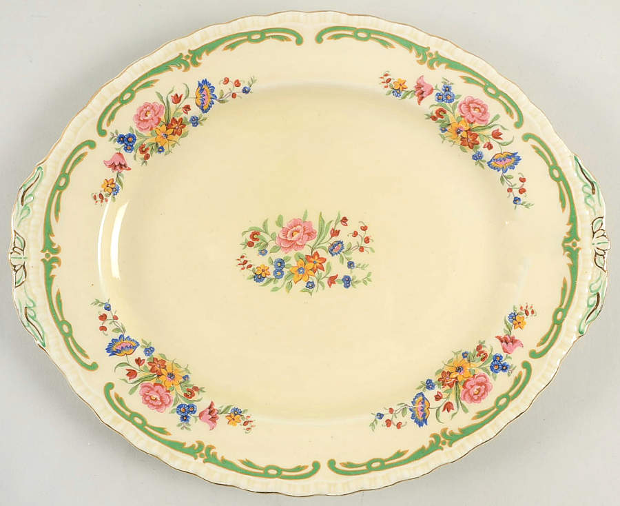 The Elsa 10" Oval Serving Platter by Grindley-1