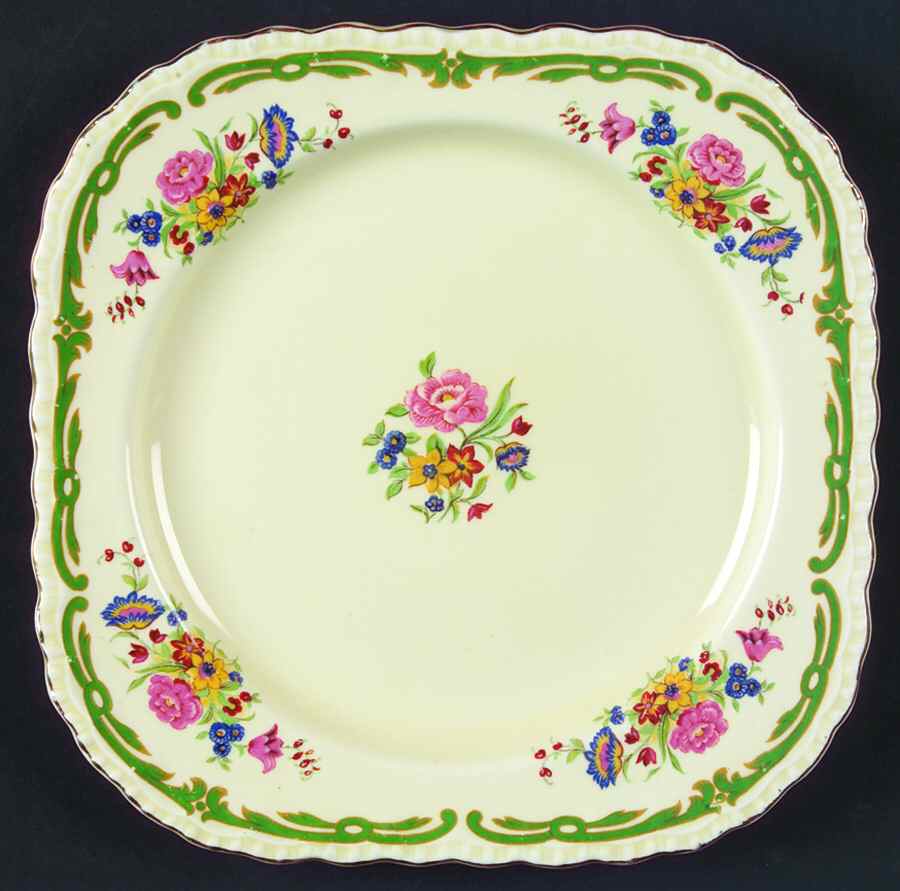 The Elsa Square Salad Plate by Grindley-1