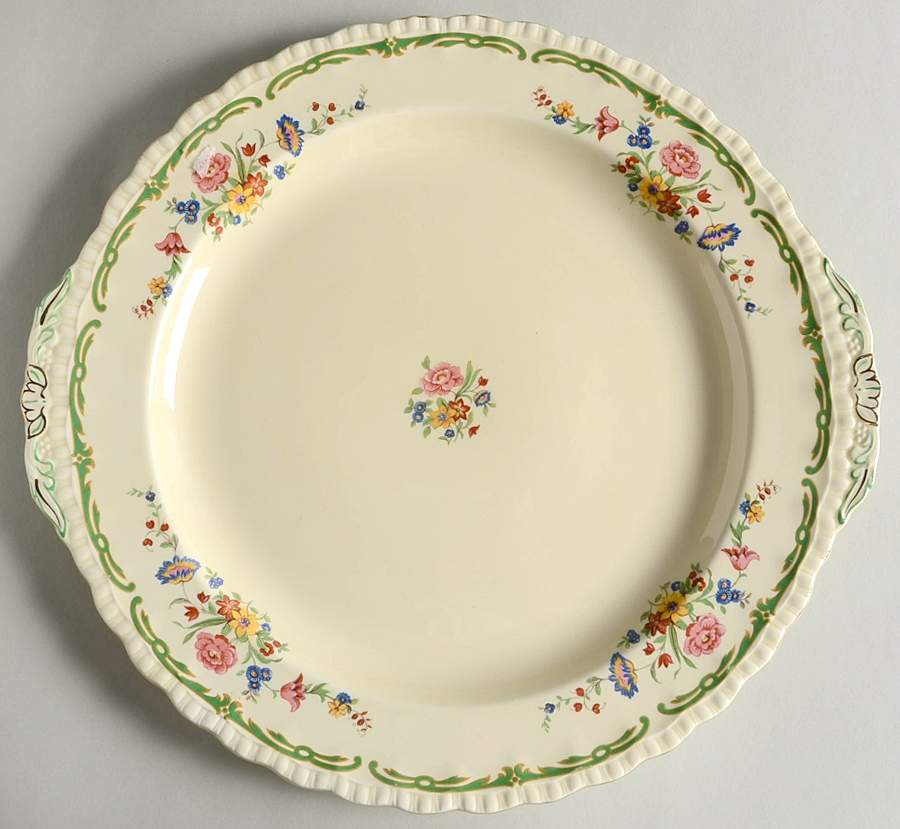 The Elsa Handled Chop Plate (Round Platter) by Grindley-1