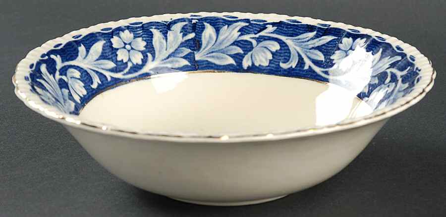 Elysian (Cream & Blue) Coupe Cereal Bowl by Grindley-1