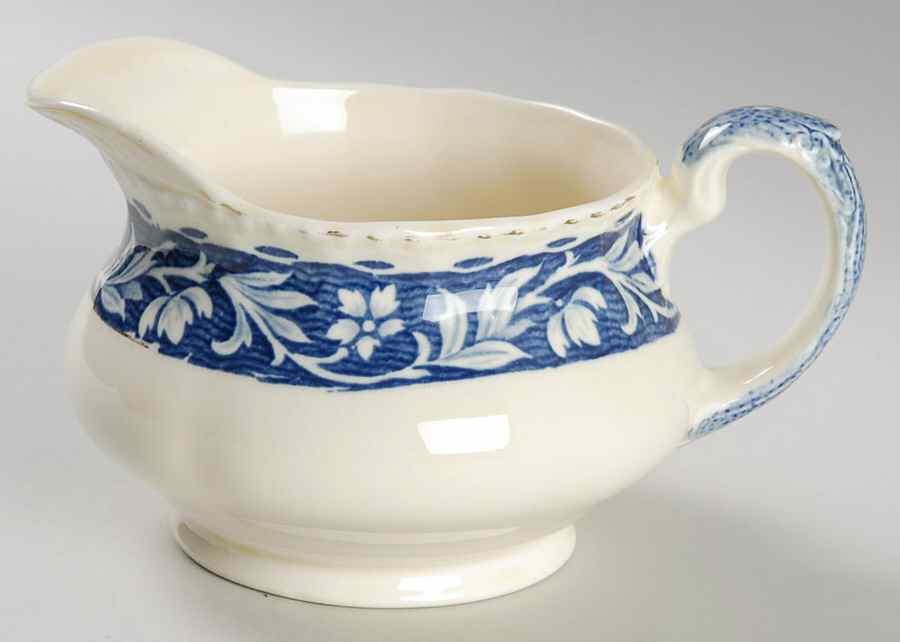 Elysian (Cream & Blue) Creamer by Grindley-1