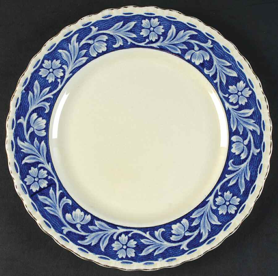 Elysian (Cream & Blue) Luncheon Plate by Grindley-1