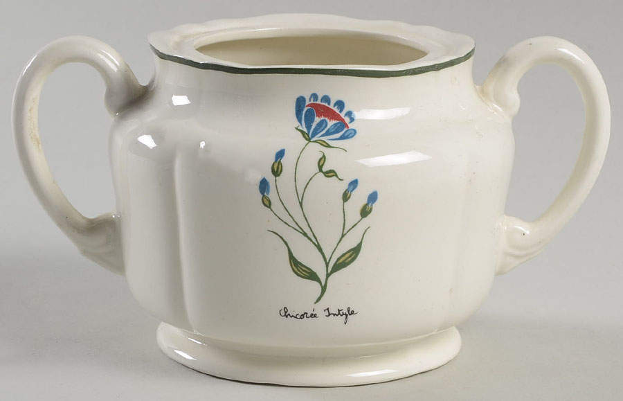 Fleur Sauvage Sugar Bowl No Lid by Grindley-1