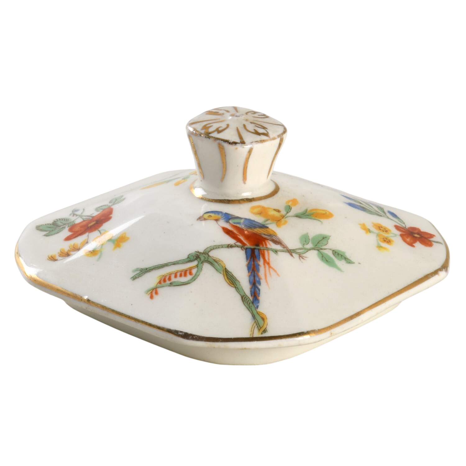 The Gay Macaw Lid for Sugar Bowl by Grindley-1