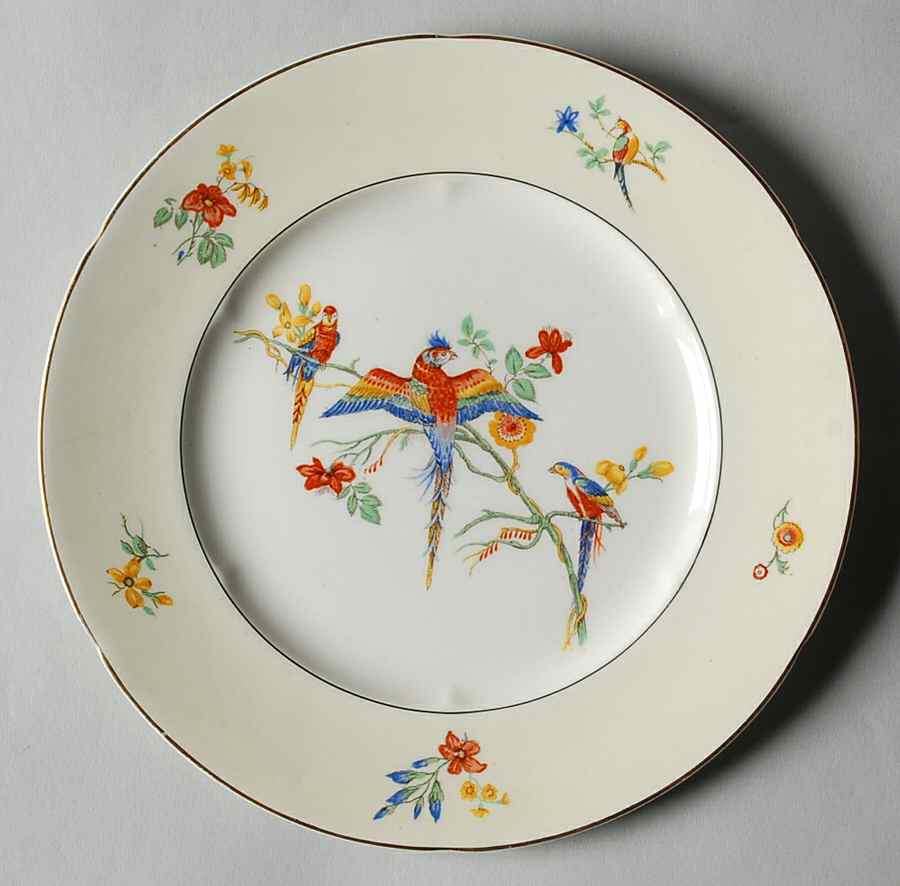 The Gay Macaw Salad Plate by Grindley-1