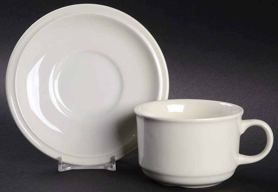 GRI23 Flat Cup & Saucer Set by Grindley-1