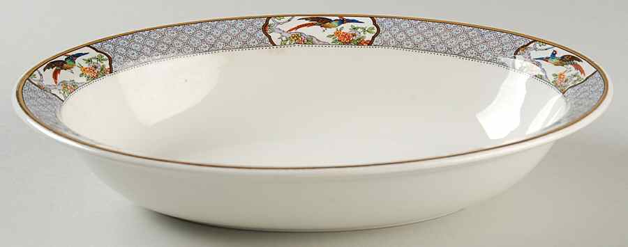 Queensbury 10" Oval Vegetable Bowl by Grindley-1