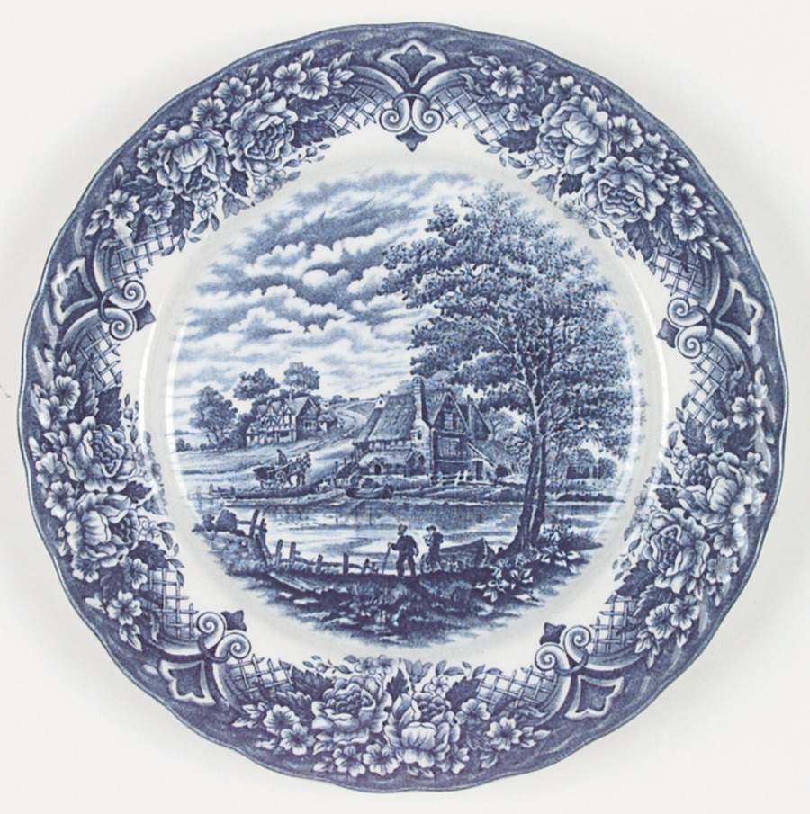 Homeland Blue Dinner Plate by Grindley-1