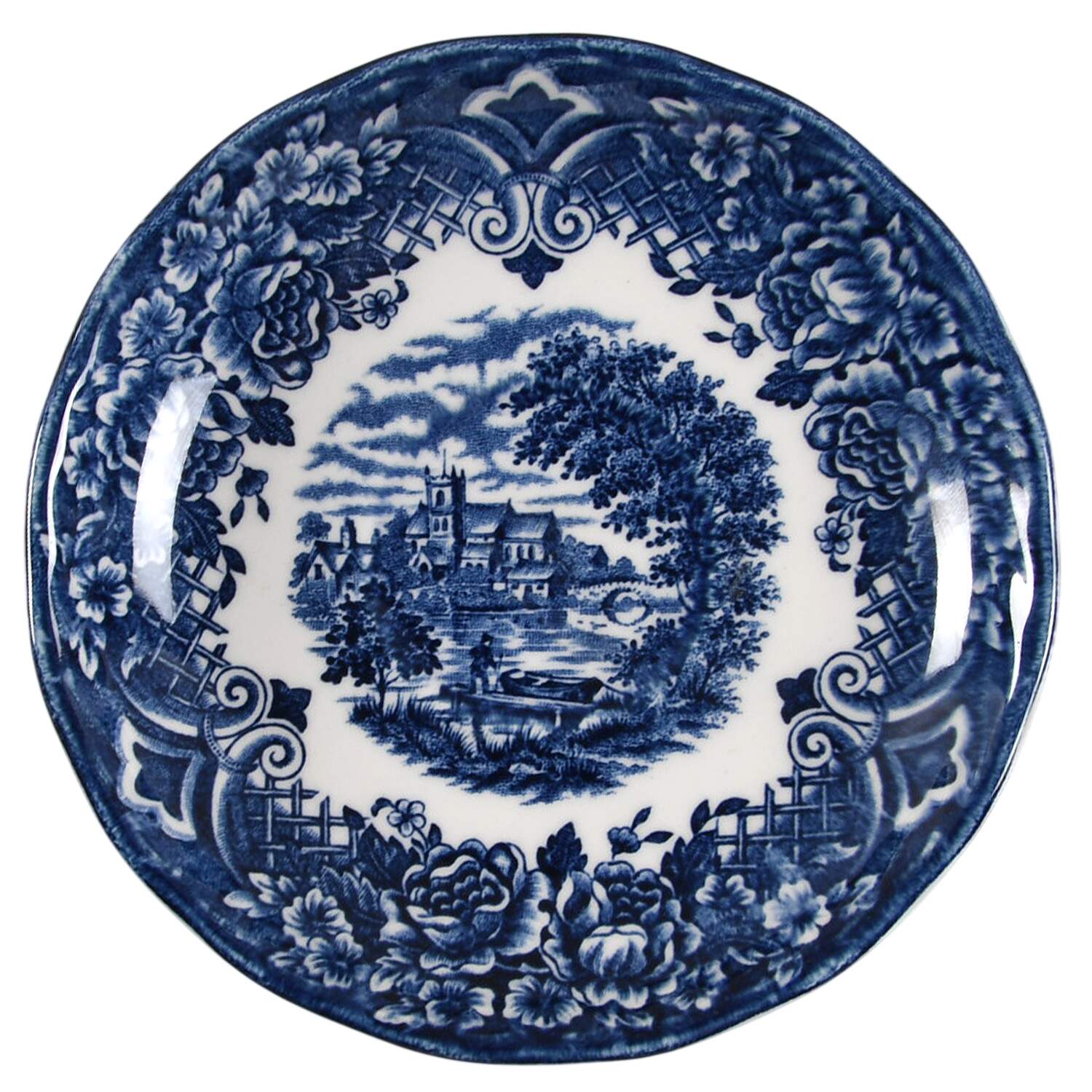 Homeland Blue Saucer by Grindley-1