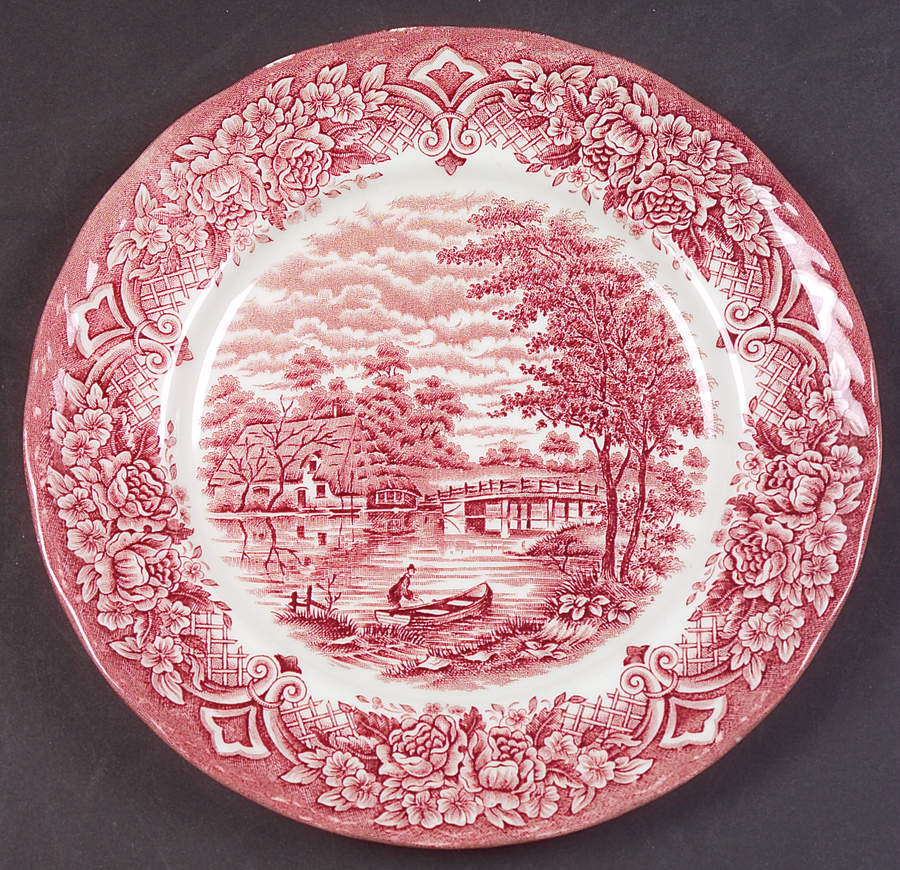 Homeland Pink Salad Plate by Grindley-1