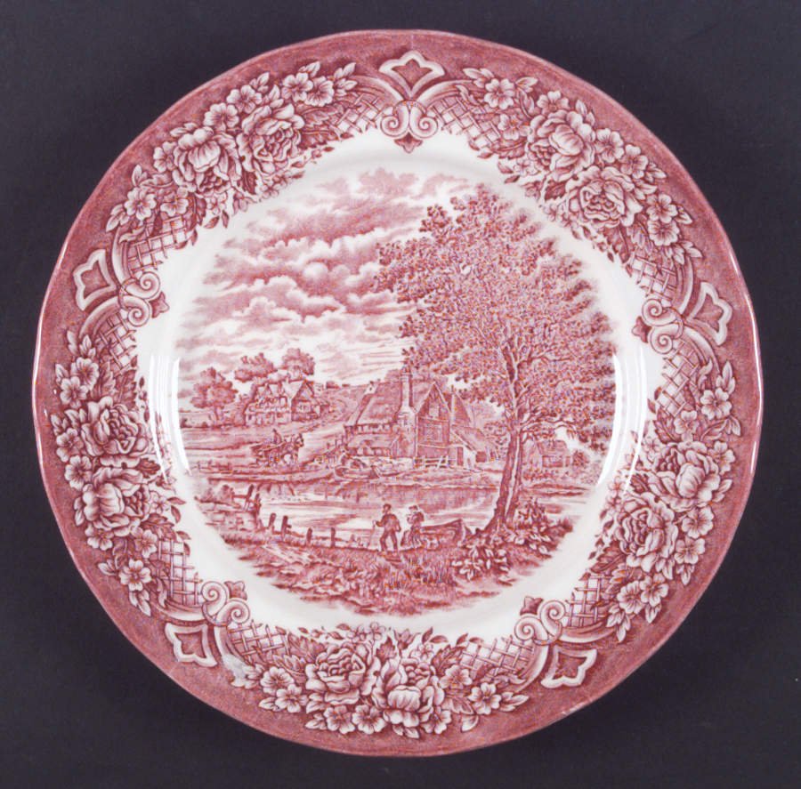 Homeland Pink Dinner Plate by Grindley-1
