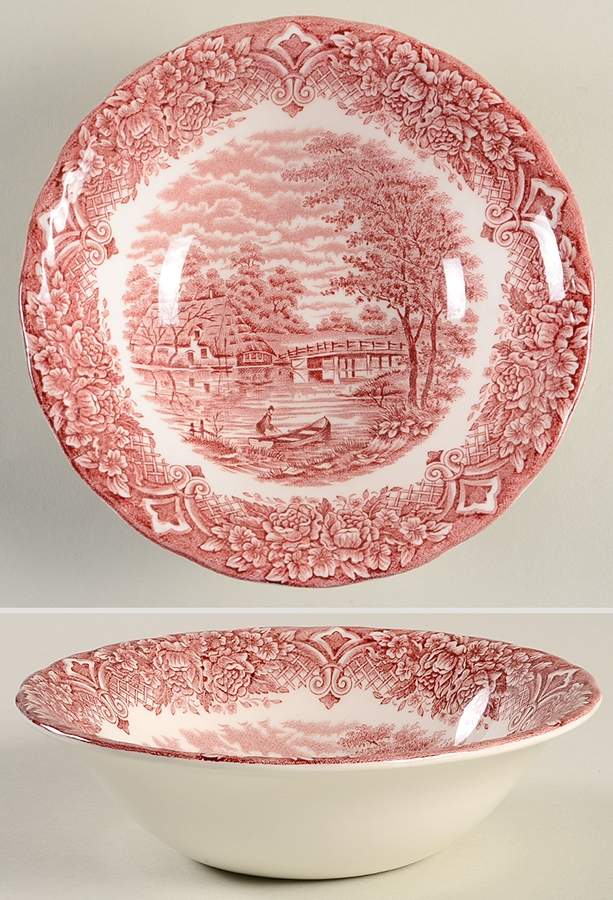 Homeland Pink Coupe Cereal Bowl by Grindley-1