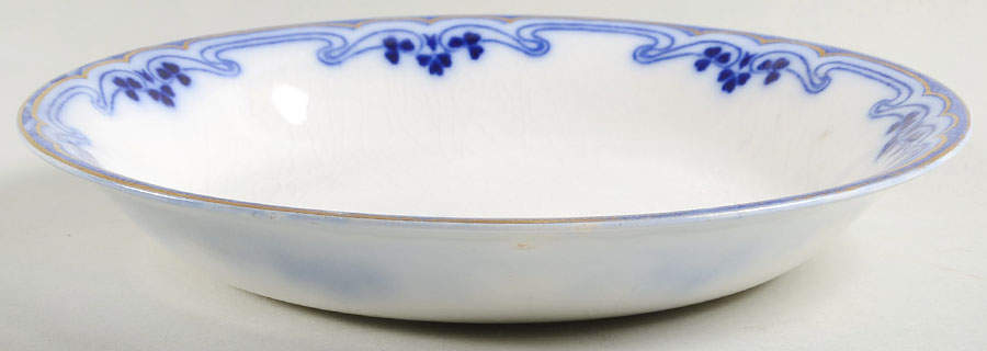 Idris (Flow Blue) Coupe Soup Bowl by Grindley-1