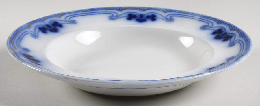 Idris (Flow Blue) Round Butter No Lid by Grindley-1
