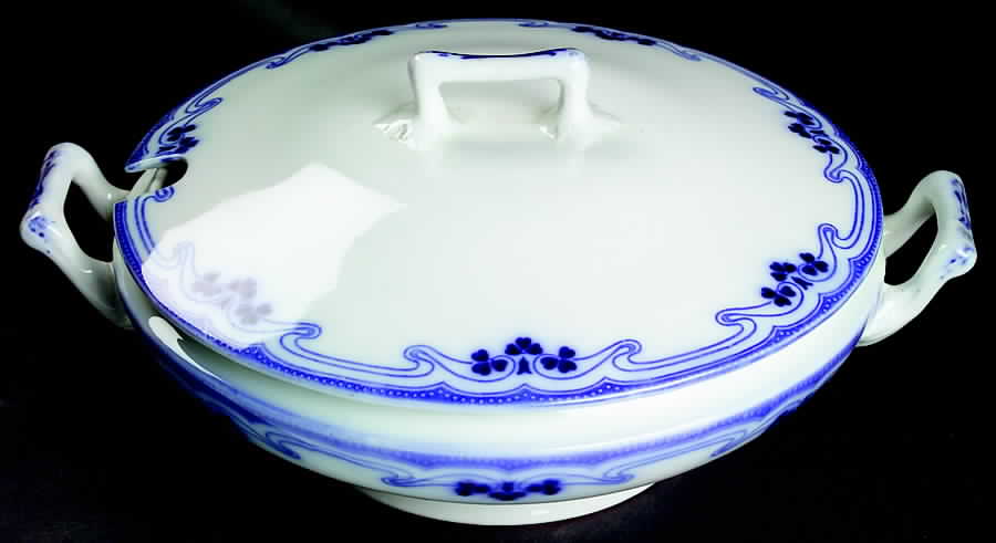 Idris (Flow Blue) Tureen &  Lid by Grindley-1