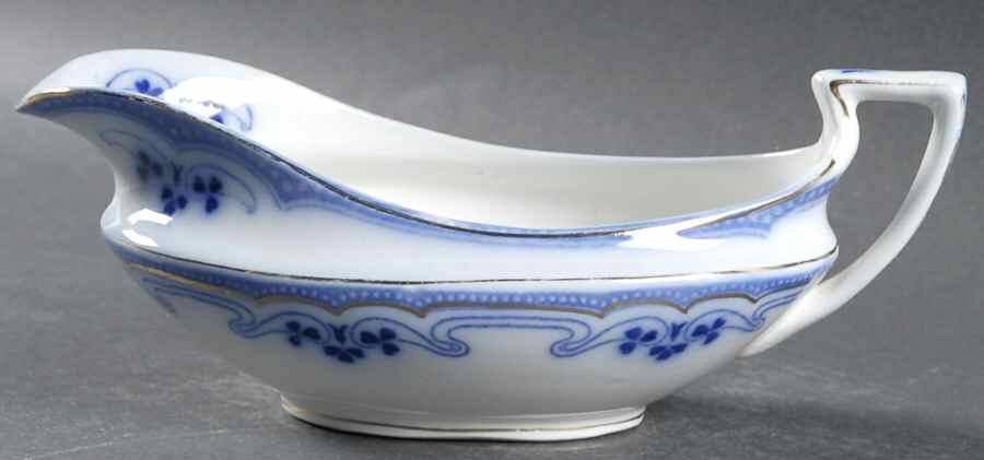 Idris (Flow Blue) Gravy Boat by Grindley-1