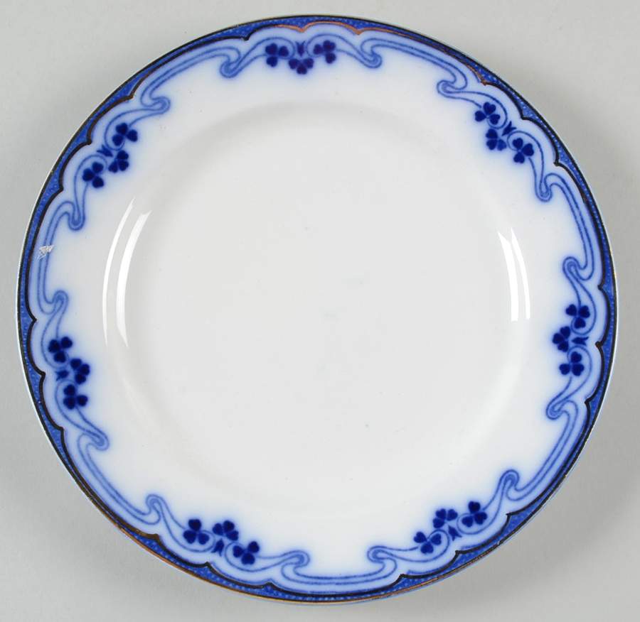 Idris (Flow Blue) Salad Plate by Grindley-1