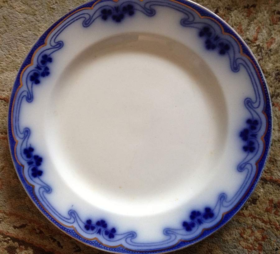 Idris (Flow Blue) Dessert/Pie Plate by Grindley-1
