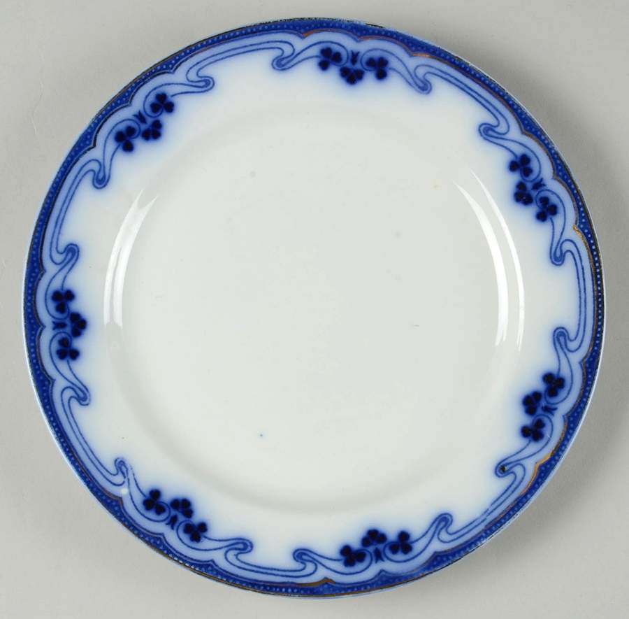 Idris (Flow Blue) Luncheon Plate by Grindley-1