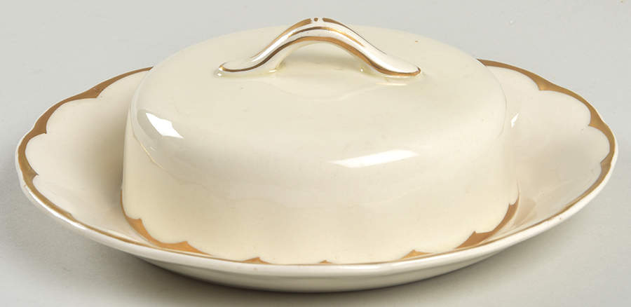Imperial (Cream Petal) Round Covered Butter by Grindley-1