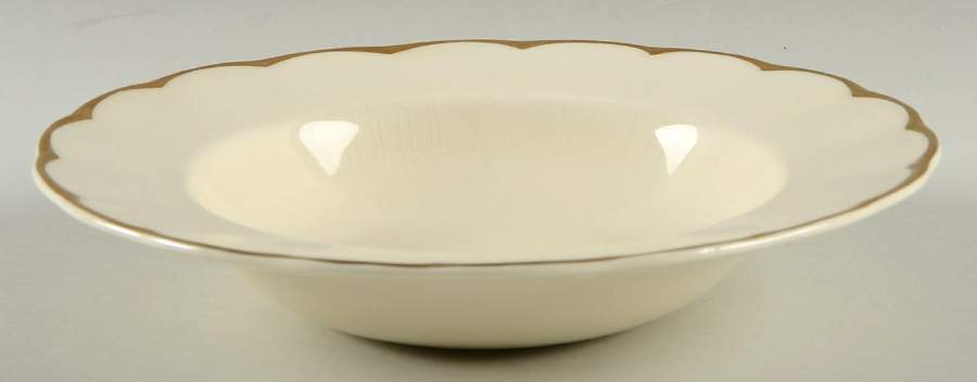 Imperial (Cream Petal) Rim Soup Bowl by Grindley-1